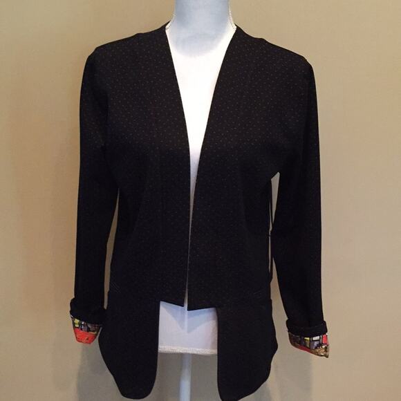 VOLT Design Blazer Black Dots Bright Lining NWT - Picture 9 of 9